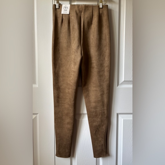 Zara Faux Suede Leggings - Picture 2 of 4